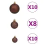 人工クリスマスツリー、300個のLED付きクリスマスパインツリー、金属製スタンドと1100本の枝が付いた組み立て簡単なクリスマスツリー、自宅、オフィス、パーティー、休日の屋内屋外装飾用