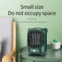500W Portable Mini Desk Heater Warmer Fan Electric Space Heater Heating Fan PTC Ceramic Heating Elements for Office Home Energy Efficient Indoor