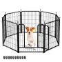 PawGiant Dog Playpen Designed for Indoor Use, Dog Pen with Rubber Pads for Small Medium Dogs Puppy Inside