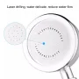 High Pressure Anion Aluminum Shower Head Water Saving Filter Blue/Red/Silver