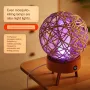 Rattan Ball Night Light Mosquito Killer Lamp Bug Zappers Decorative night light Pest Control Household Gadgets