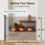 Retractable Baby Gate 33''Tall Extends to 55''Wide Baby Gates for Stairs Doorway