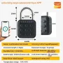 Tuya Smart Fingerprint Door Lock Button Cabinet Lock Gym Wardrobe Door Password Padlock Electronic Door Lock IP67 Waterproof for Warehouse Dormitory Doors