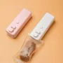 HOME PLANET HP-H0042 Rechargeable Mini Heat Sealing Machine Portable Compact Food Snack Bag Sealer with 400mAh Battery and Multiple Color Options Perfect for Home and Outdoor Use