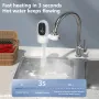 Instant Hot Water Tap Digital Display Instant Electric Water Heater Kitchen Faucet Adapter Fast Heating Digital Display Bathroom Accessories
