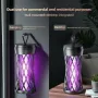 1200mAh Outdoor 360° Efisien Lampu Pembunuh Nyamuk Sengatan Listrik Lampu Pembunuh Nyamuk Cangkang yang Dapat Dilepas untuk Berkemah Mendaki Aktivitas Luar Ruangan