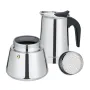 Godmorn Stovetop Espresso Maker, 12cup/600ml Grecas Coffee Maker Moka Pot, Stainless Steel Italian Classic Espresso Moka Pot, Induction Compatible