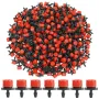 10PCs 8 Holes Water Irrigation Drip Sprinkler Head For 4/7mm Pipe Garden Irrigation Greenhouse Planting