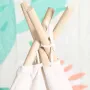 1.35M-1.8M Baby Tents Teepee Durable＆Quality Cotton Canvas Triangle Tent Kids Playhouse Pretend Indoor/Outdoor Play Tent Decoration House Game Gift