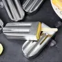 6 / 10PCS Stainless Steel Popsicle Mold Rack Ice Lolly Mold Frozen Lolly Popsicle Maker Homemade Ice Cream Mold with Popsicle Holder