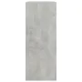 2-Tier Book Cabinet Concrete Gray 31.5\x11.8\x30.1\ Chipboard