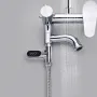 LED Display Household Water Shower Thermometer 5-85 ℃ Flow Self-Powered Water Thermometer Monitoring Baby Care Energy Smart Meter