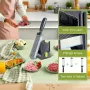 Fresh Meat Cutter Multifunctional Stainless Steel Meat Slicer Fast Meat Slice Home Kitchen Meat Cutter for Beef Lamb Pork Cuts