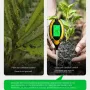 4 in 1 Professional Soil Tester Moisture PH Temperature Sunlight Intensity Meter Digital Display Soil Tests