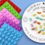 48 Holes Silicone Dinosaur Mold Non Stick Easy Release Candy Chocolate Gummy Baking Molds