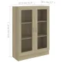 Vitrine Cabinet Sonoma Oak 32.5\x12\x45.3\ Chipboard