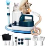 2.5LPet Grooming Vacuum,6 in 1 Dryer & Dog Grooming Vacuum with Ceramic Blades Clipper Tools for Dogs Cats