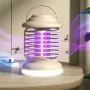 USB Rechargeable Mini LED Mosquito Killer Lamp UV Phototronic Trap & Electric Shock Zapper Portable 1200 mAh Battery Indoor/Outdoor