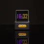 Transparent Mini WiFi Weather Clock GIFTV Smart Weather Station with GIF Animation Album Holographic Creative Gift Photo Display Crystal Cube
