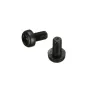 Suleve™ M3NR2 50pcs M3 Black Nylon Round Phillips Screw Bolts 6/15/20/25mm
