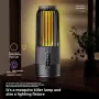 Solar Powered & USB Rechargeable Mosquito Lamp With Adjustable 2/4/6H Timer Folding Hanging Ring Warm Light & Mosquito-Killing 2 Modes Outdoor Indoor Use
