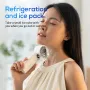 4000mAh Handheld Foldable Fan 100 Speed Ice-Cooling Turbo Cooling Fan USB High Wind Power Ice Compress Turbine High Speed Small Fan