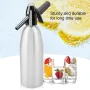 1L Aluminum Professional Soda Water Bubble Siphon Spark Machine Accessories Bar Kitchen Supplies Dispenser Cocktail Processing Gun
