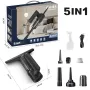 5-IN-1 Window Cleaner Glass Scraper Wiper Strip Wireless Portable Handheld Powder Vacuum Cleaner Household Electric Scraper Glass Mirror Automatic Cleaning Suction Scraping