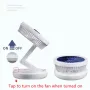 Mini Cooling Fan with Negative Ion Technology USB Powered Mechanical Timer Control Compact and Portable Ideal for Home and Office Use with Multiple Functions