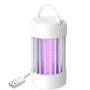 2 In 1 Portable Mini USB Rechargeable Mosquito Killer Lamp Small Night Light Bug Zapper Light Anti-Mosquito Lamp Electric Shock Mosquito Repellent Lamp