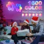 LIXINCORDA Smart RGBIC Hexagonal LED Light Panels Music Sync APP/Remote/Voice Control With Alexa Google