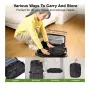 16L Vacuum Compression Storage Bag Flat Bottom with Window Travel Backpack 20-24Inch Suitcase Organizer Space-Saving Foldable Luggage Packing Clothing Storage