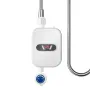 220V EU Plug Mini Instant Electric Water Heater Shower Set with Temperature Control Instant Hot Water Heater Shower Bathroom Faucet Water Heater 3500W Electric Water Heater Tankless Instant Heater