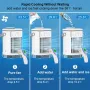 Mini Air Conditioner 700ml High-Capacity USB Cooling Fan with Four-Speed Wind Setting Mood Lighting and Natural Wind Mode Ideal for Bedroom Cooling and Air Humidification