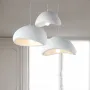 Modern WabiSabi Hand-Carved Pendant Light Texture White Minimalist Lighting With Adjustable 1.5M Height E27 Bulb for Home & Commercial Spaces