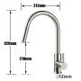 AGSIVO Smart Touch Kitchen Sink Faucet with Pull Down Sprayer Motion Sensor Cold and Hot Mixed Tap SUS 304 Stainless Steel Brushed Nickle