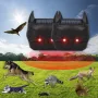 Outdoor Solar Animal Repellent Ultrasonic Infrared Bird Repellent Dog Repellent Mouse Repellent Built-In Light Sensor IP44 Waterproof