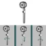 VONATES High-Pressure Shower Head One-Key Stop Adjustable Spray 3-Mode With Massage Brush Filter Rain Shower Faucet Bathroom Accessories