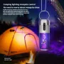Solar Powered & USB Rechargeable Mosquito Lamp With Adjustable 2/4/6H Timer Folding Hanging Ring Warm Light & Mosquito-Killing 2 Modes Outdoor Indoor Use