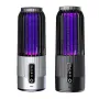 Solar Powered & USB Rechargeable Mosquito Lamp With Adjustable 2/4/6H Timer Folding Hanging Ring Warm Light & Mosquito-Killing 2 Modes Outdoor Indoor Use