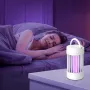 2 In 1 Portable Mini USB Rechargeable Mosquito Killer Lamp Small Night Light Bug Zapper Light Anti-Mosquito Lamp Electric Shock Mosquito Repellent Lamp