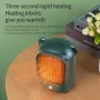 500W Portable Mini Desk Heater Warmer Fan Electric Space Heater Heating Fan PTC Ceramic Heating Elements for Office Home Energy Efficient Indoor