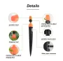 10pcs Adjustable Dripping Sprinkler Water Irrigation System Outdoor Cooling Greenhouse Planting Garden Flowering