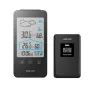 BALDR Touch Key Wireless Weather Station Alarm Clock Calendar Moon Phase Wireless Indoor and Outdoor Temperature and Humidity Count Display Weather Station Weather Forecast