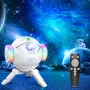 LED Astronaut Galaxy Projector Lamp 360° Rotating Starry Sky Light with 7 Nebula Effects Remote Control
