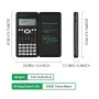 NEWYES 991MS 6.5 Inches Scientific Calculator with LCD Writing Tablet and 349 Functions Solar Energy Science Calculators Notepad Professional Foldable Calculators for School Students Office Assistant