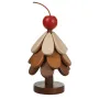 Wooden Foldable Star / Cherry Style Christmas Tree Creative Heat Insulation Mat Set Dining Table Anti Scalding Mat Festive Kitchen Decorative