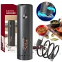 110ml Electric Pepper Grinder 5 Adjustable Grinding Levels Automatic Rose Salt Grinder Type-C Rechargeable Electric Pepper Grinder