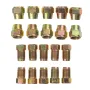 Roll Copper Steel 25 ft. 3/16\ Brake Line Pipe Tubing with 20 Pcs Kit Fittings Brake Female Male Nut