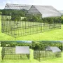 PawGiant Chicken Coop Run Cage Upgrade 86.6\×40\×38\ Metal Chicken Fence Pen Pet Playpen Enclosures with Protection Cover&Ground Nail,Cage Indoor Outdoor Yard for Small Animals Cat Hen Duck Rabbit